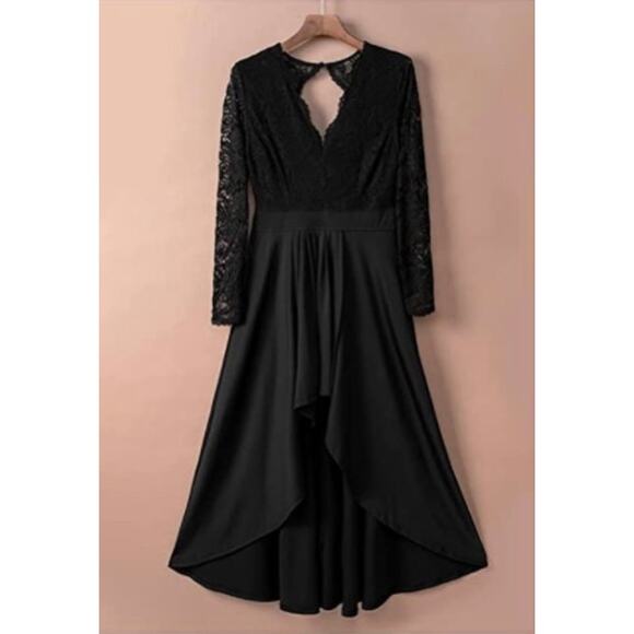 High Low Cocktail Party Dress- Size Large - Picture 4 of 7